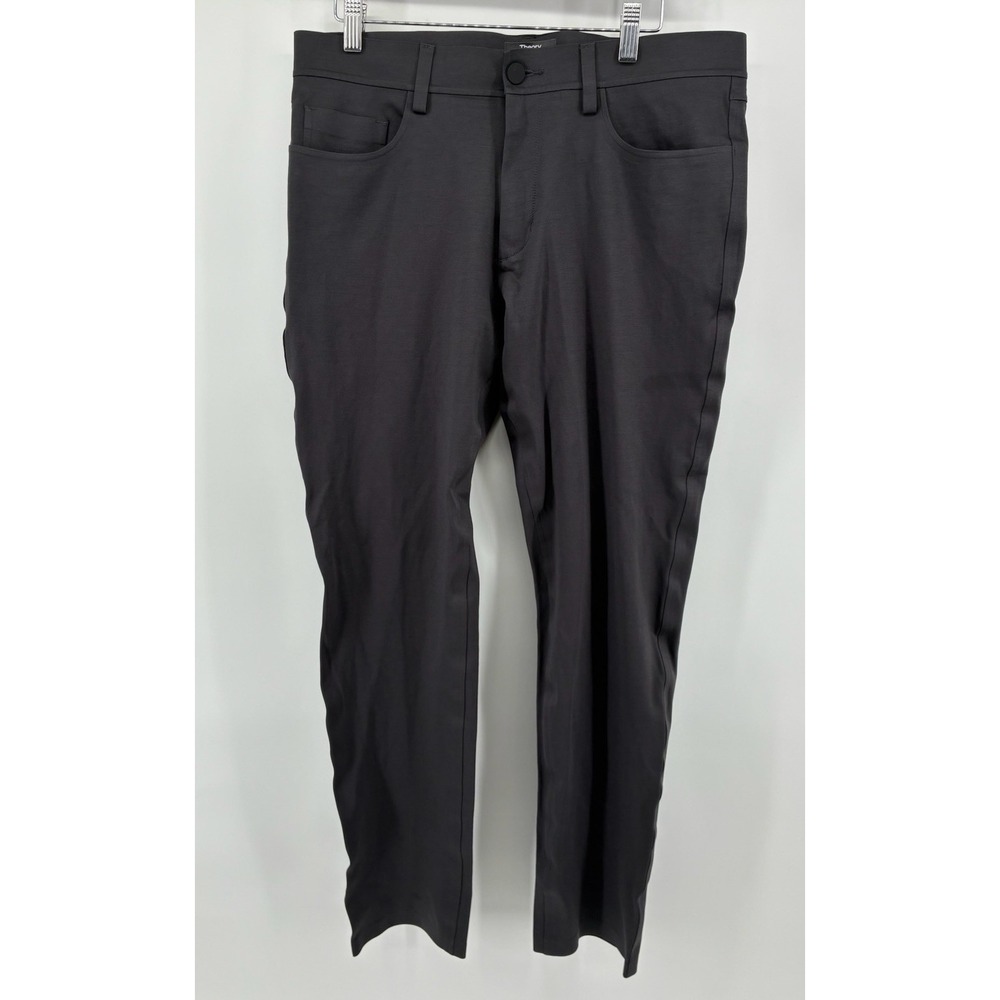 Theory Men's Black Stretch Dress Pants 32 - Picture 4 of 8